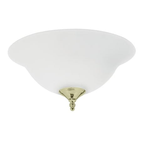 Hunter Fan Company 28573 Dual Use Light Kit, Frosted with Antique Brass, Hunter Fan Company Bright Brass Finials