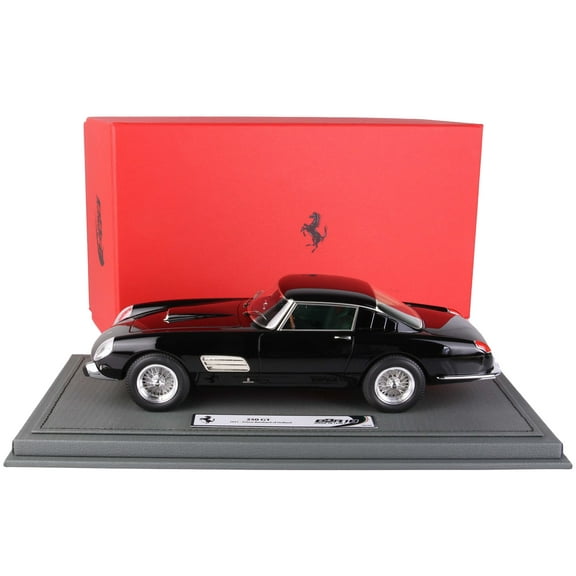 1957 Ferrari 250 GT Black w/Green Interior "Prince Bernhard of Holland" w/DISPLAY CASE Ltd Ed to 200 pcs 1/18 Model Car by BBR