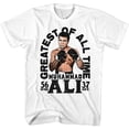 thumbnail image 1 of Muhammad Ali 56 Win 37 Ko White Adult T-Shirt 4Xl, 1 of 2