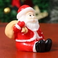 thumbnail image 4 of 12PCS Mini Santa Claus Christmas Ornaments Resin Figurines Holiday Party Decorations, 4 of 7