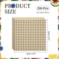 thumbnail image 2 of Uxcell 200 Pcs Hojas de Papel encerado para Alimentos, 8.7 x 8.7 Pulgadas, Papel para Envolver a Prueba de Grasa, Forros de Cesta de Alimentos a Cuadros para Sándwiches y Hamburguesas, Marrón, 2 of 7
