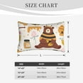 thumbnail image 6 of Bingfone Cute Bee Honey Jar Hive Bear Standard Size Pillowcase, Long Staple Pure Cotton Envelope Closure Pillow Cover,14"X20", 6 of 9