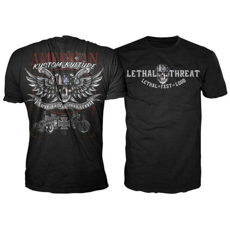 - Lethal Threat Love It or Leave It T-Shirt (Black, X-Large)