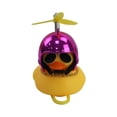 thumbnail image 1 of Pato Decorativo Amarillo Con Casco Cromado Rosa, 1 of 4