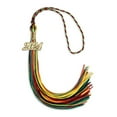 thumbnail image 4 of Endea Graduation Kente Mixed Color Graduation Tassel with Gold Date Drop, 4 of 4