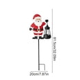 thumbnail image 3 of Kumdkdwn Christmas Solar Decorative Floor Lights Outdoor LED Yard Decor with Santa Snowman Reindeer Garden Patio Lawn Stake Lights Holiday Season Decor Gift, 3 of 6