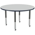 thumbnail image 6 of ECR4Kids 48in Round Premium Thermo-Fused Adjustable Activity Table Grey/Navy/Black - Super Leg, 6 of 7