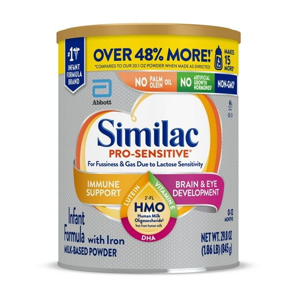 Similac ProSensitive Powder Baby Formula for Lactose Sensitivity, with