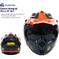 thumbnail image 2 of Casco para Motocicleta Bluelander de Doble Visera con Certificación ECE, Negro, Talla M, 2 of 5