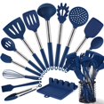 thumbnail image 1 of Juego de utensilios de cocina HOTEC de silicona resistente al calor 446°F, 14 piezas, 1 of 7