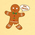 thumbnail image 3 of CafePress - Oh Snap Gingerbread Man Toddler T Shirt - Cute Toddler T-Shirt, 100% Cotton, 3 of 4