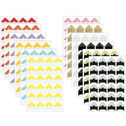 Wrapables Photo Corner Stickers, Photo Mounting Self Adhesives for DIY Crafts, Scrapbooking, Album, Diary, 13 Sheets / 312 Pieces