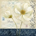 thumbnail image 2 of Coulter, Cynthia 20x20 White Modern Wood Framed Museum Art Print Titled - Paris Poppies Blue Trim II, 2 of 4