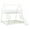 White, variant on Gzxs Twin over Queen Size House Bunk Bed Wooden Bed Frame with Climbing Nets and Climbing Ramp, White