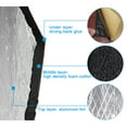 thumbnail image 3 of 1.6sqft Sound Deadener Heat Insulation Mat Hood Floor Door 50 x 30 x 0.5cm for Car, 3 of 6