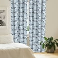 thumbnail image 2 of Ambesonne Cartoon Window Curtains, Mermaid Dolphin Motifs Art, Each 28" W x 84" L, Pale Blue Pale Coffee, 2 of 4