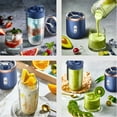 thumbnail image 4 of Mini Blender 40W Juicer Mini Portable Fast Blending Cup Personal Size USB Rechargeable Double Cup Blue, 4 of 8