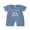 Blue 2, variant on BemeyourBBs Preemie Baby Boys Summer Clothes Baby Boy Newborn Hospital Going Home Outfit Waffled Romper I'm New Here Letter Embroidery Short Sleeve Jumpsuit Playsuit Shorts