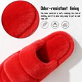 thumbnail image 3 of CHICVOMEY Women's Fuzzy Open Toe Slippers Indoor House Shoes Anti-Slip Breathable Fluffy House Slippers, 3 of 9