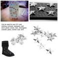 thumbnail image 4 of Sonew Rivets Étoiles, 10 Pcs Rivets en Métal pour Sacs en Cuir Chaussures Décoration DIY, 4 of 8