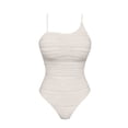 thumbnail image 5 of Xdegoge One Piece Swimsuit Women Tummy Control One Piece Scoop Neck Crinkle Textured High Cut Bathing Suits Athletic Swimming Summer Vacation Beachwear, 5 of 9