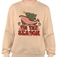 thumbnail image 2 of Sleigh Tis the Season Sweatshirt Unisex Medium Sand, 2 of 5