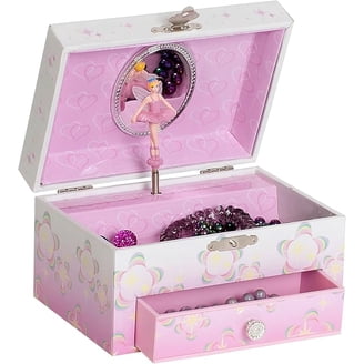 Hot Focus Musical Girls Jewelry Box Rainbow Unicorn Music Jewel