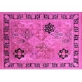 thumbnail image 1 of Ahgly Company Indoor Rectangle Oriental Pink Industrial Area Rugs, 2' x 4', 1 of 4