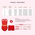 thumbnail image 6 of iiniim Kids Girls Dance Leotard Ballet Gymnastics Jumpsuit with Shorts and Hair Tie Dancewear Purple 6, 6 of 6