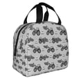 thumbnail image 2 of Honeii Gray Tractor Print Lunch Bag Women, Lunch Box Lunch Bag for Women Adult Men, Small Leakproof Cute Lunch Tote Large Capacity Reusable, 2 of 8