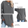thumbnail image 3 of Top Femenino, Camiseta Larga Suave De Manga Caída De Poliéster Cómoda Para El Hogar Para La Fiesta ANGGREK Otros, 3 of 4