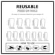 thumbnail image 3 of Press on Nail Ballerinas Coffin Fake Nail French Full Cover Acrylic False Nail Design Fake Nail for Women and Girls, 3 of 4