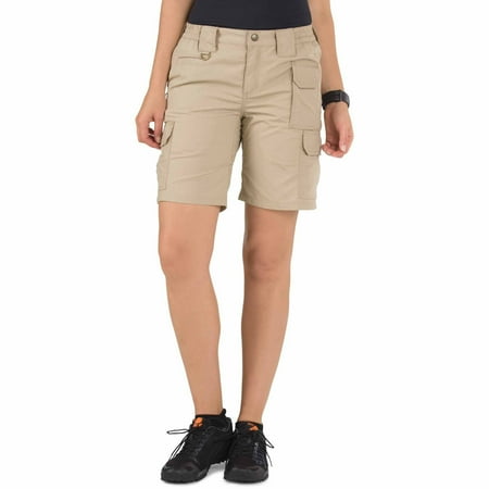 UPC: 0844802160780 | 5.11 Work Gear Women s Taclite Pro Shorts  Lightweight Polyester  Triple Stitching  TDU Khaki  10  Style 63071