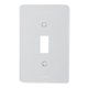 thumbnail image 1 of Tapa Para Apagador Sencillo Anclo Gris Di32 Aluminio Mate, 1 of 3