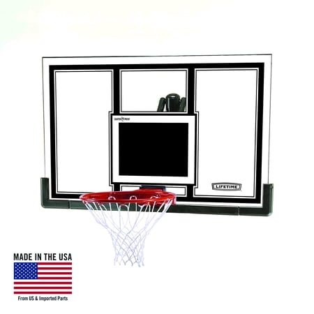 Lifetime 54" Shatterproof Backboard and Rim Basketball Combo, 71526