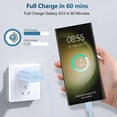 thumbnail image 3 of USB C Fast Charger, 25W Samsung Charger Super Fast Charging Type C Android Phone Charger Block for Samsung Galaxy S24/S24 Ultra/S24+/S23 Ultra/S23/S23+/S22/S21/S20/Note 10/Note 20 with 6.6FT Cable, 3 of 6