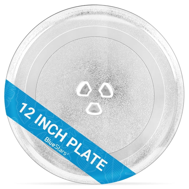 Plato giratorio de vidrio para microondas, 30,5 cm, de repuesto, BlueStars