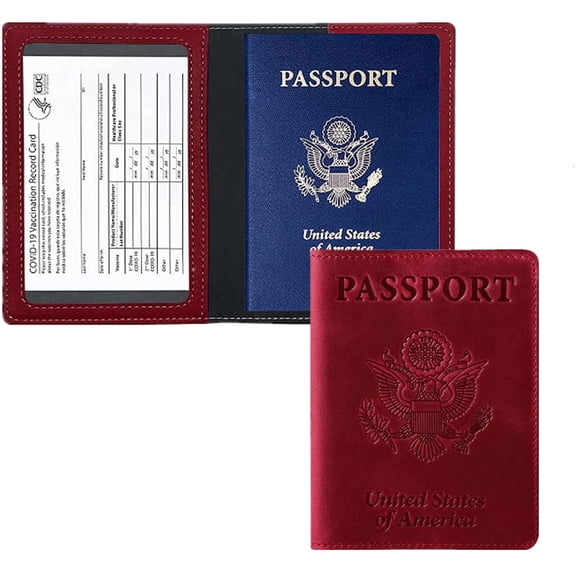 Passport & Vaccination Card Holder w/ FREE Express Shipping - 4-Colors