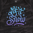 thumbnail image 4 of Inktastic Winter Let It Snow Lettering in Blue with Snowflakes Boys or Girls Baby Bodysuit, 4 of 5