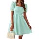 thumbnail image 4 of SAYOO Vestido de manga corta de cuello cuadrado SAYOO  moda, 4 of 8