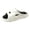 White, variant on Men's Open Toe Slippers Women Breathable Home Knit Memory Foam Non Slip Massage Sole Slides Summer Outdoor Walking Shoes Brown Size 9