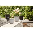 thumbnail image 3 of Mainstays Basic Bell Planter 16 inch Black, Classic Design with Attached Tray Durable Weather Resistant Matte Finish, 3 of 4