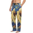 thumbnail image 4 of JSTEL Octopus Van Gogh Men's Sleepwear Mens Pajama Pants Bottoms with Pockets, XXL, 4 of 6