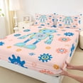 thumbnail image 3 of Feelyou Pink Blue Robot Queen Sheet Sets, Teens Kids Boys Girls Bed Set, 4-Piece, 3 of 7