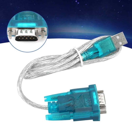 YAHHU Premium USB to RS232 Serial PLC Programming Cable Adapter Convertor, High-Speed Data Transfer Wire for Industrial Automation Control, Dual 3V/5V Supported, Universal Tool Connector, Black