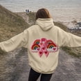 thumbnail image 2 of Godom Womens Casual Hoodies Crew Neck Long Sleeve Sweatshirts with Pocket Lightweight Pullover Top Size S-3XL, 2 of 5