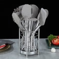 thumbnail image 2 of ReaNea Silver 38 Pieces Silicone Kitchen Utensils Set  With Sturdy Stainless Steel Utensil Holder, 2 of 9