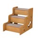 thumbnail image 4 of Escaleras de madera para mascotas, escaleras para perros, camas altas, rampa portátil, ligera y estable para gatos y perros. 3 pasos, 4 of 9