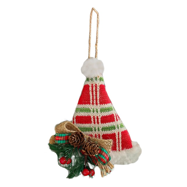 Mupvlun Small Hanging Leg Christmas Ornaments Cute Socks, Hats, Clothes Christmas Tree Decorations Indoor Outdoor Winter Party for Home Decor A