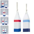 thumbnail image 4 of 2Pcs Mediterranean Style Wooden Buoy Shape Pendant Retro Style Buoy Decoration, 4 of 8